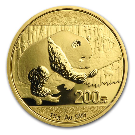 2016 China 15 gram Gold Panda BU (Sealed) 2016 China 15 gram Gold Panda BU (Sealed)